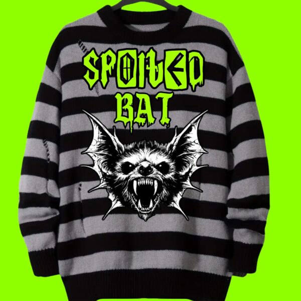 SPOILED BAT LONG SLEEVE KNIT PULLOVER
