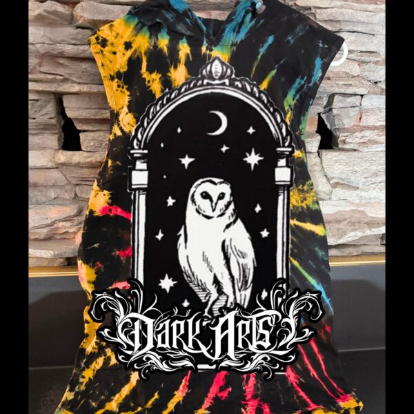 Dark Arts - Tie Dye Owl Hoodie Size L 1:1