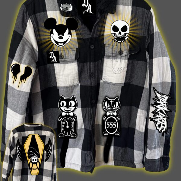 DARK ARTS - Good Mourning Sherpa Plaid Size L 1:1 ***SUPER RARE***