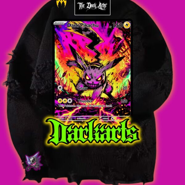 DARK ARTS - Dark Pikachu Grunge Sweater