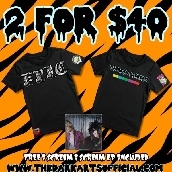 2 For $40 EPIC SCREAM DUO! Free throwback bracelet + Album Included