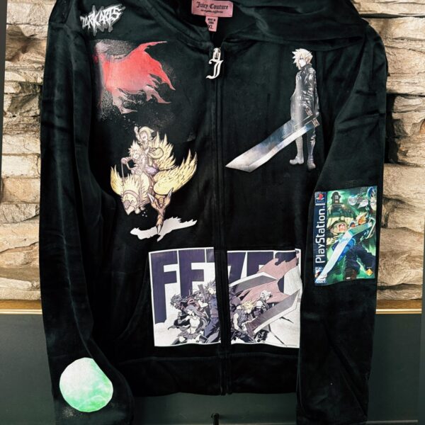 FF7 Velour Zip Up Jacket
