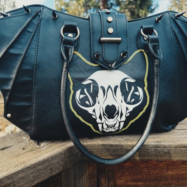 Halloween Club Spiked Leather Hand Bag