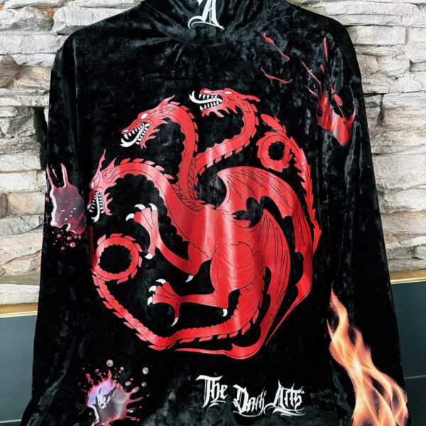Fire & Blood Long Sleeve Velvet Formal Shirt
