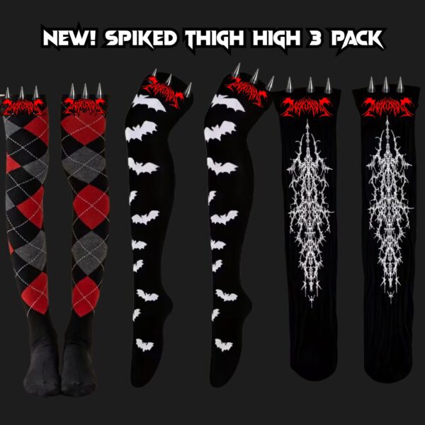 Dark Arts - Spiked Thigh Highs 3 Pack Custom Made & Luxurious