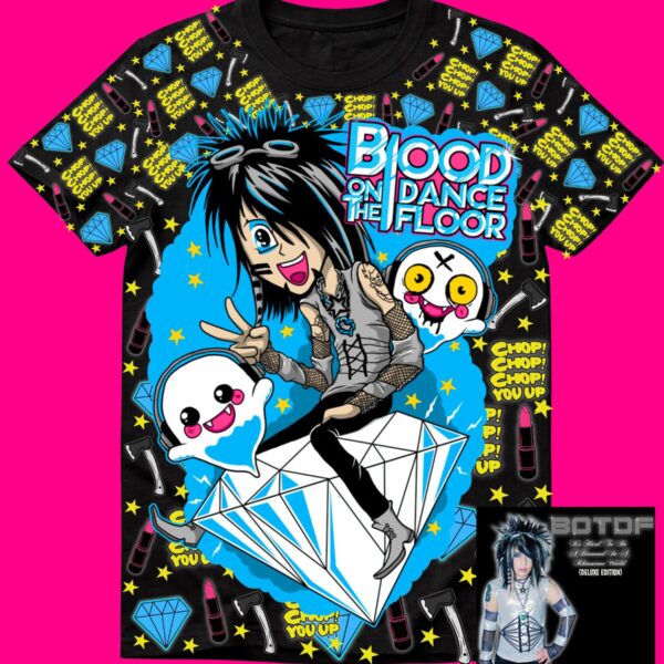 RARE Diamond All Over Print Shirt Limited Edition! (FREE BLACK DIAMOND ALBUM INCLUDED)