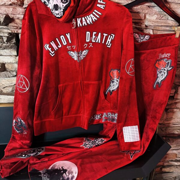 SPECIAL EDITION! Enjoy Death Red Tracksuit 1:1 SIZE M-L