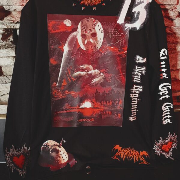 Limited edition 1:1 FRIDAY THE 13th Long Sleeve Distressed Tee Size M 1:1