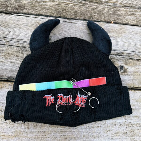 Dark Arts - digital Kaos distressed beanie