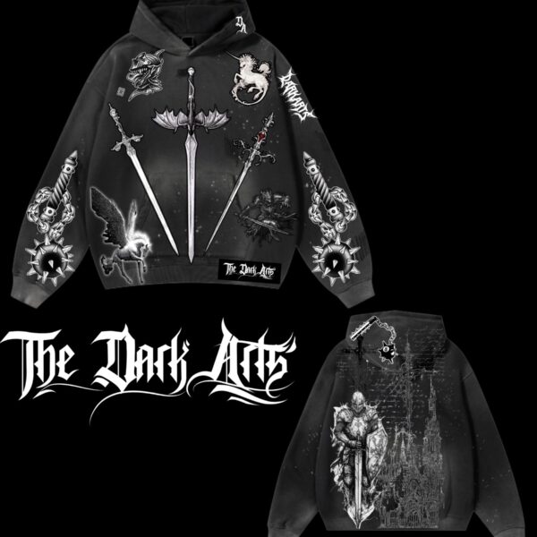 Dark Arts - Legends Never Fall Vintage Spiked Hoodie 1:1 Size M-L