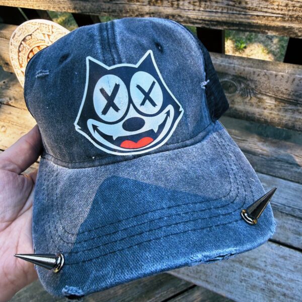Vampire Bat Spiked Grunge Trucker Hat