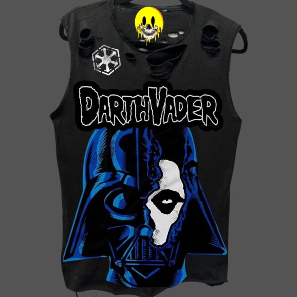 MISFIT VADER GRUNGE DISTRESSED TEE 1:1 SIZE M-L