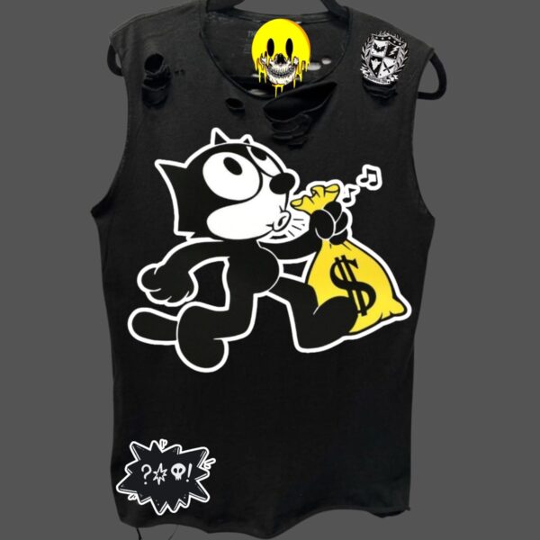 GET MONEY GRUNGE DISTRESSED TEE 1:1 SIZE M-L