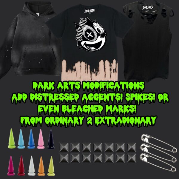 Dark Arts Modifications! Spikes, Distressed Accents, And Bleached Marks