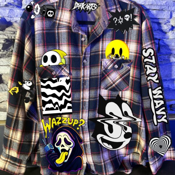 STAY WAVY PLAID SHIRT SIZE M-L 1:1