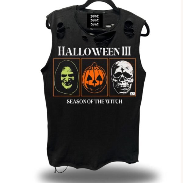 H3 SEASON OF THE WITCH CUSTOM DISTRESSED TEE 1:1 SIZE M-L