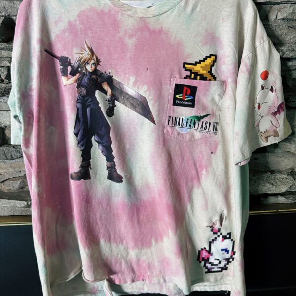 90s cotton opal tie dye FF7 tee 1:1 Size M-L