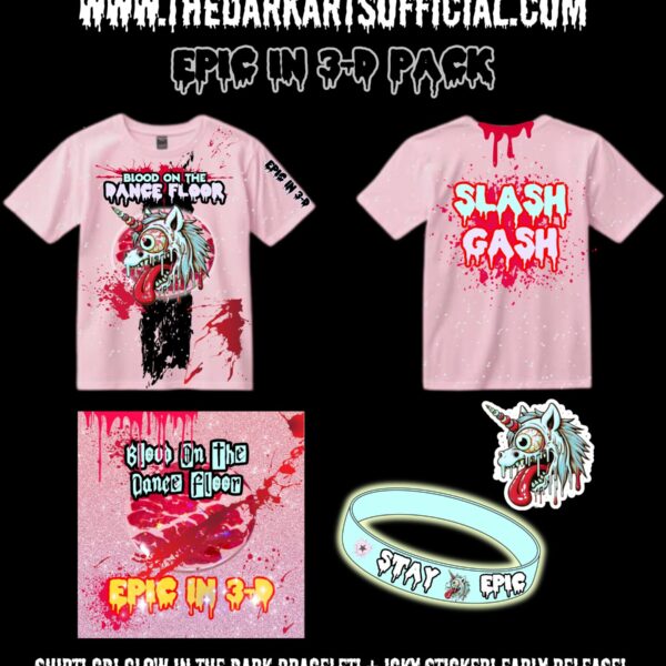 LIMITED SIGNED EDITION PACK! Epic IN 3-D Includes a signed cd, limited edition glow in the dark bracelet + Sticker, And Limited edition Shirt) Only 50 Ever made!