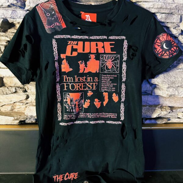 The Cure! 1:1 distressed grunge top size S