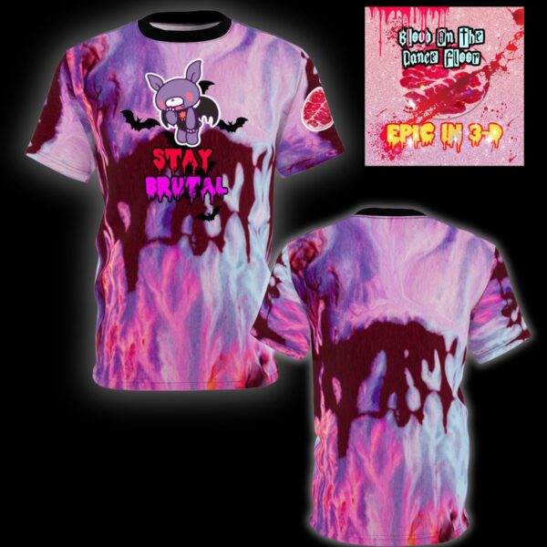 PASTEL GORE - Stay Brutal All Over Print Shirt (FREE EPIC IN 3-D ALBUM INCLUDED)