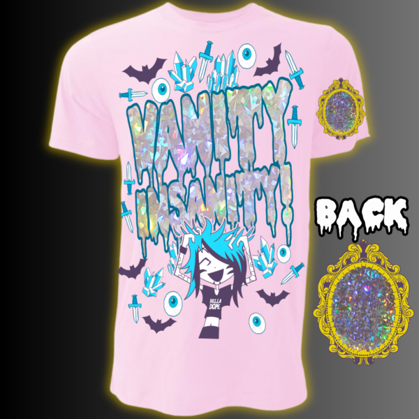 BOTDF - VANITY INSANITY PASTEL PINK SHIRT! (FREE Battlecry Autographed Cd Included)