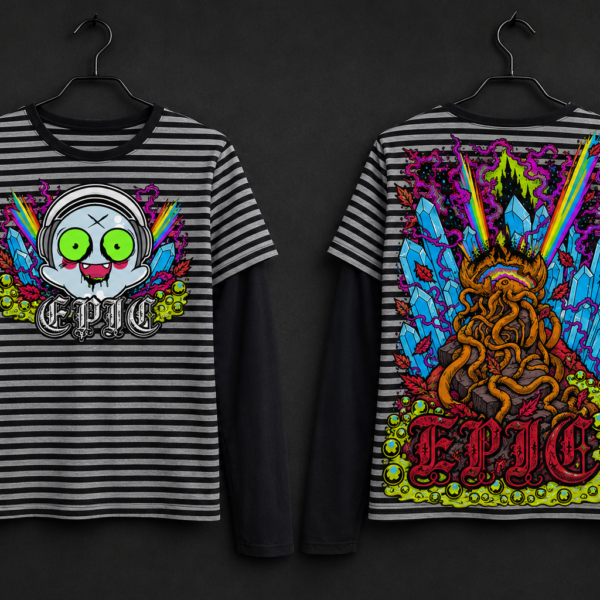 LIMITED EDITION! Epic Long Sleeve Shirt with 2 DISC Autographed EPIC (Icky Boo Edition Album Included)