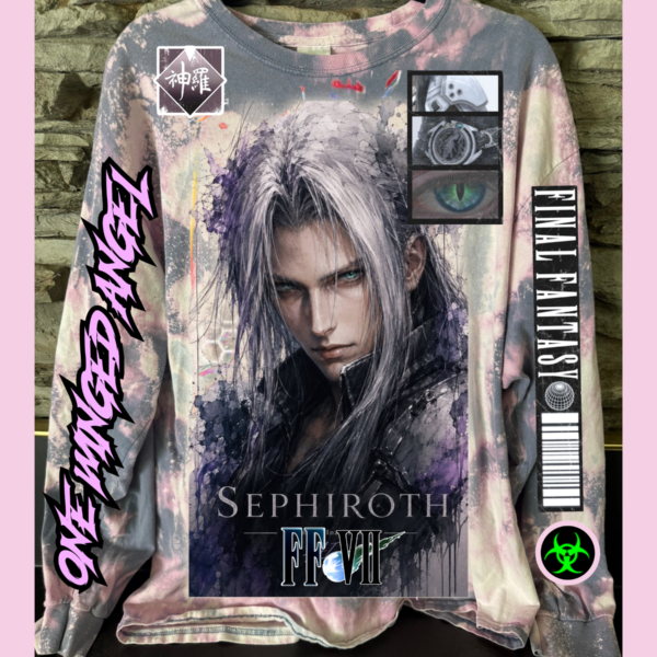 SPECIAL EDITION One Winged Angel XL Lavender Tie Dye Cotton Shirt 1:1 *RARE FIND* (Free Gift Included)