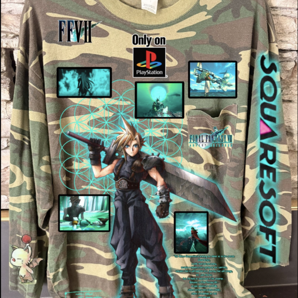 *RARE FIND* VINTAGE CAMO EX SOLDIER COTTON SHIRT SIZE M 1:1 (Free Gift Included)