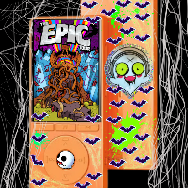 SPECIAL EDITION 64GB Halloween Mp3 Player! With A FREE EPIC TOUR SHIRT! *Glow In The Dark* (RARE FIND)