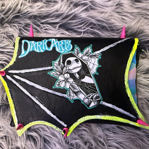 Dark Arts Hand Painted Pink Spiked Bat Wing Stash 1:1 (FREE GIFT INCLUDED)