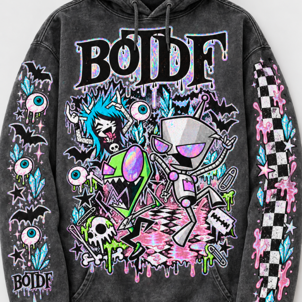 BOTDF - Self Titled Charcoal Hoodie (FREE EPIC 3-D ALBUM INCLUDED)