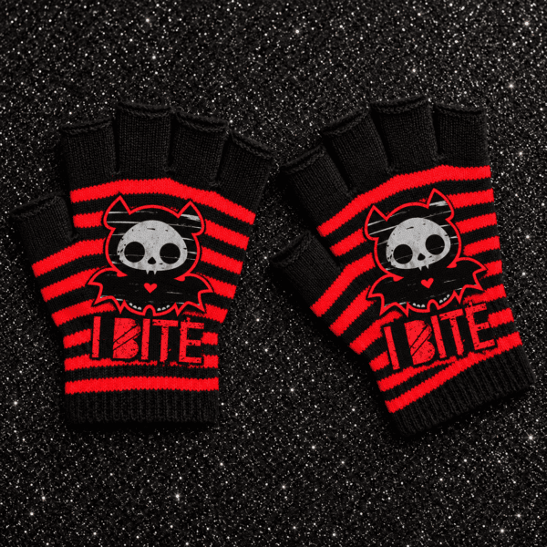 I Bite fingerless thermal winter gloves
