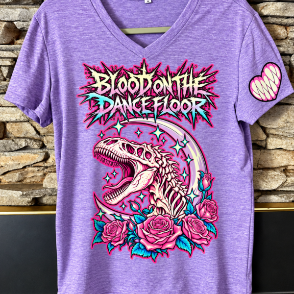 Blood On The Dance Floor - Lavender V Neck Pastel gore Shirt Size M 1:1